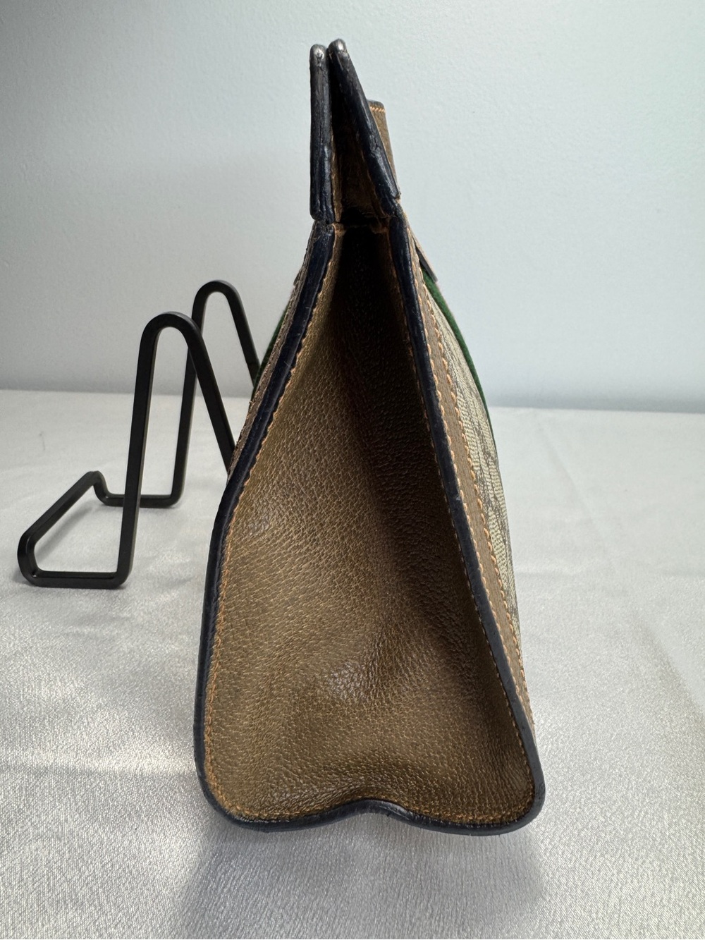 Gucci Vintage GG Beige Supreme Sherry Line Canvas Clutch Bag - Picture 6 of 16